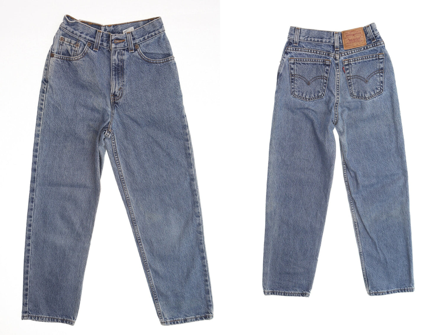 Vintage levi's jeans denim pants 90's high waist slim women size 12 made in usa