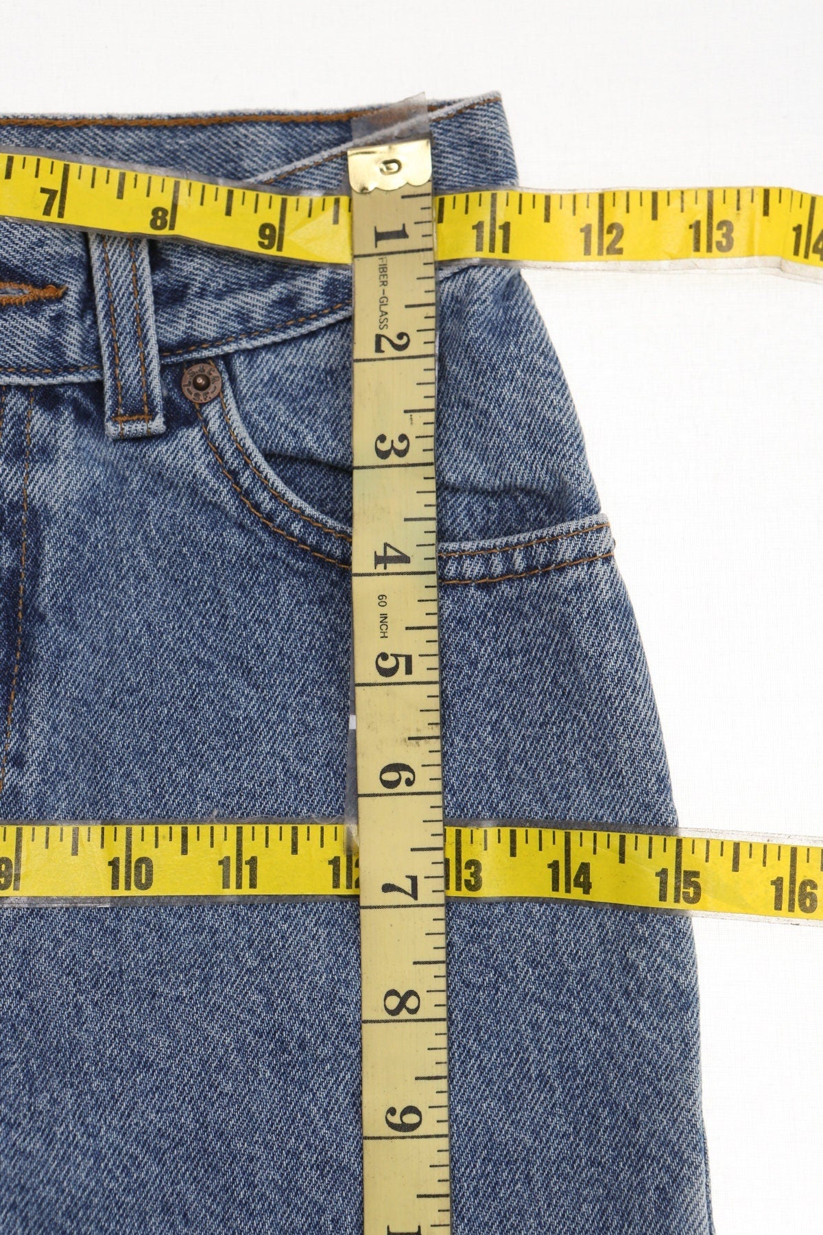 Vintage levi's jeans denim pants 90's high waist slim women size 12 made in usa