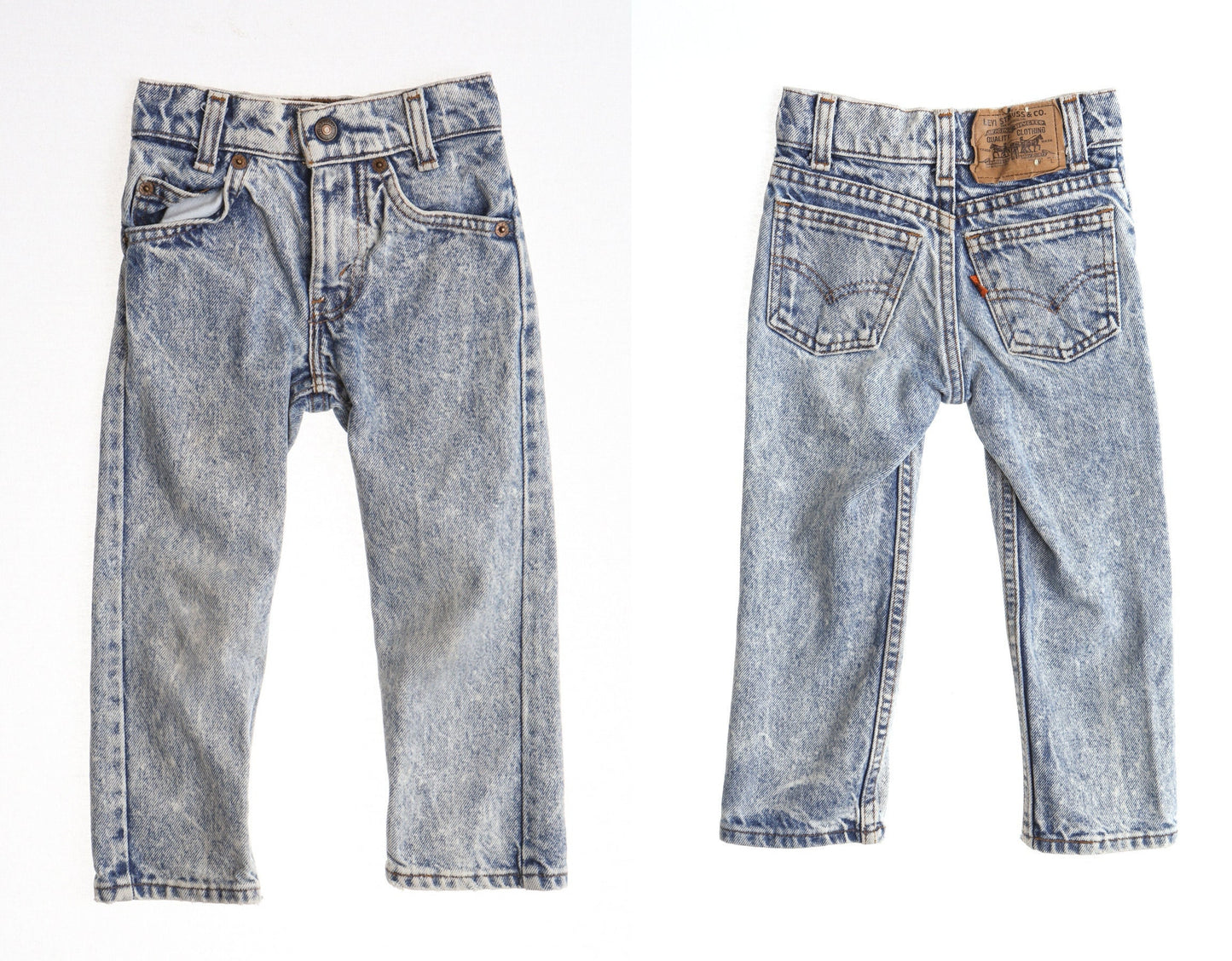 Vintage kids levi's denim pants jeans stonewashed 90's 18 waist