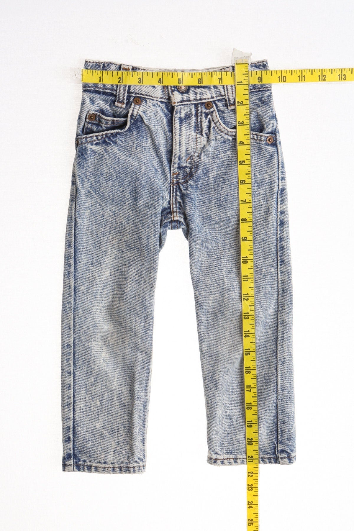 Vintage kids levi's denim pants jeans stonewashed 90's 18 waist