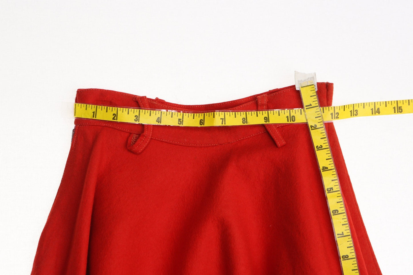 Vintage red rockabilly 50's circle poodle skirt women 40's rock and roll