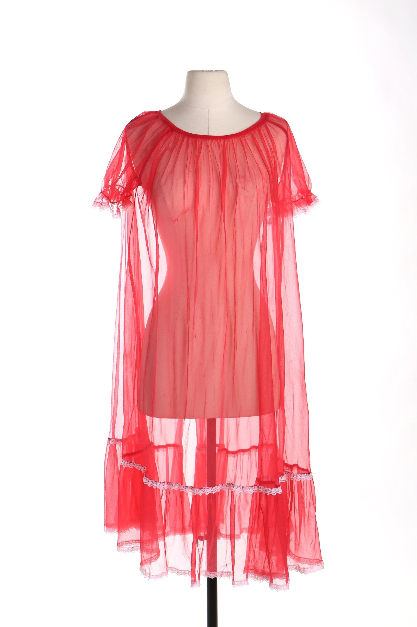 Vintage women slip nighgown dress 60's 70's 80's sexy lace