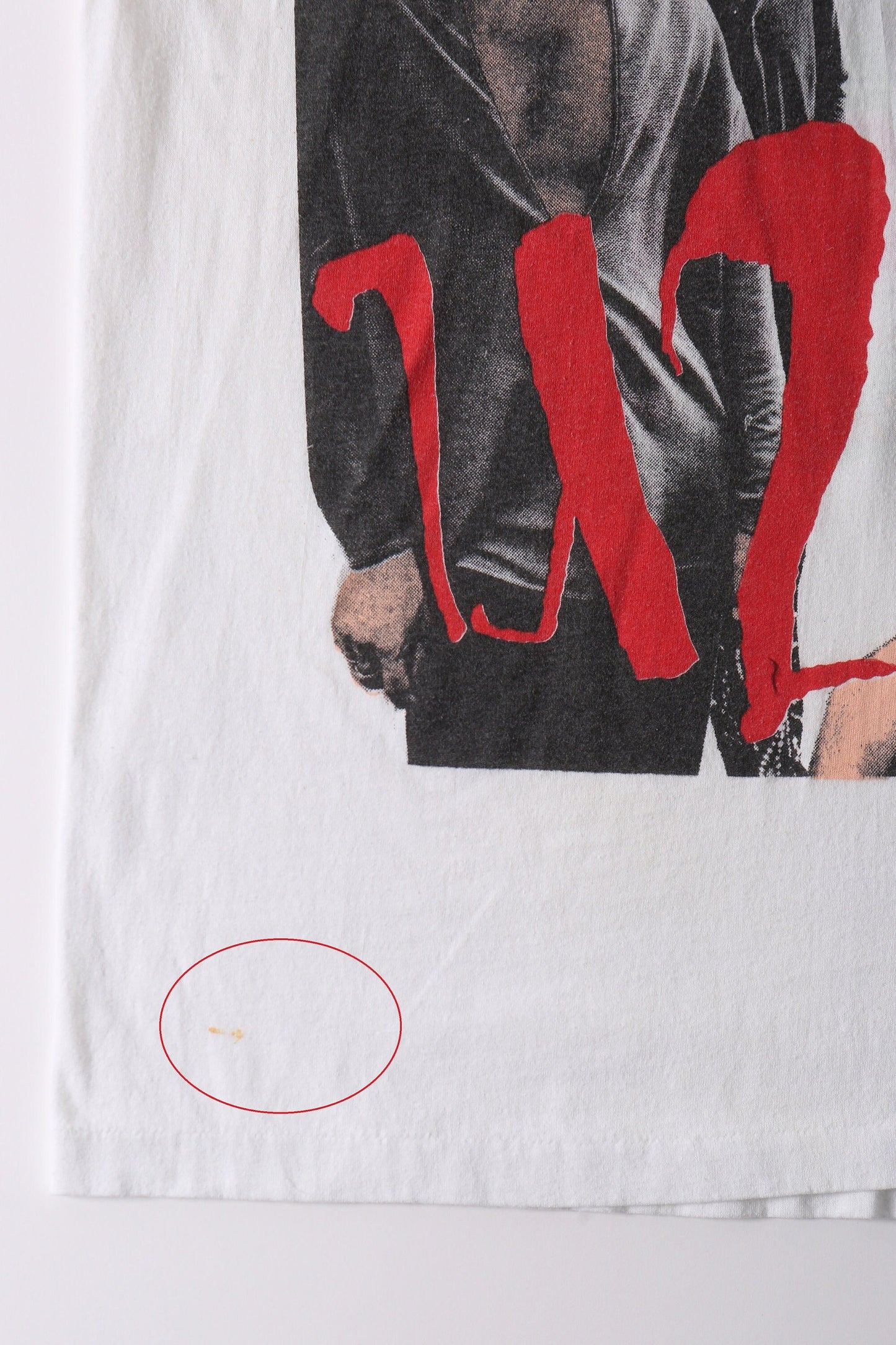 Vintage u2 tour 92 t-shirt zoo white broadcast rocker concert