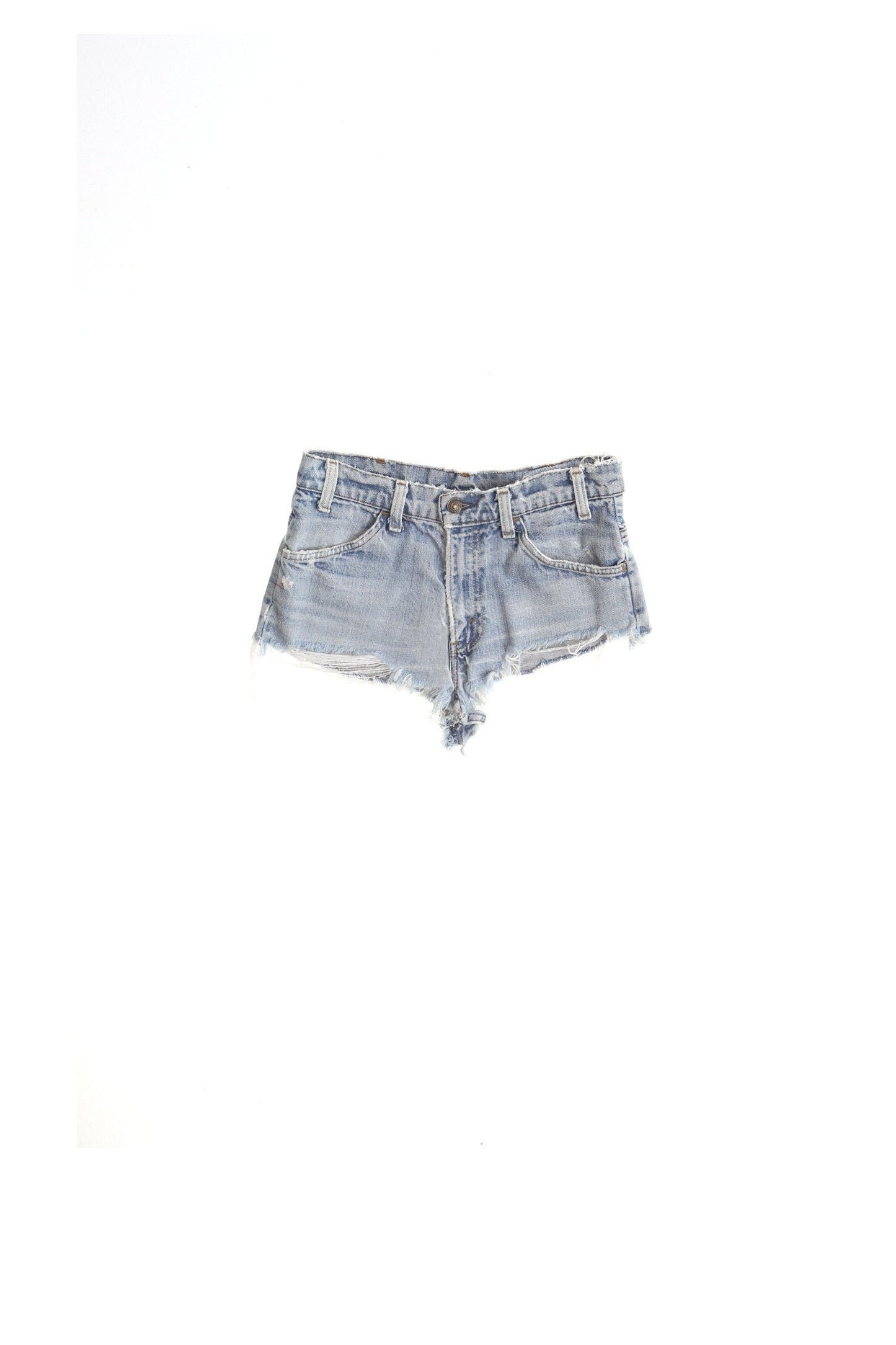 Daisy dukes high waist levi's vintage denim short 90's blue women high seam 80's sexy