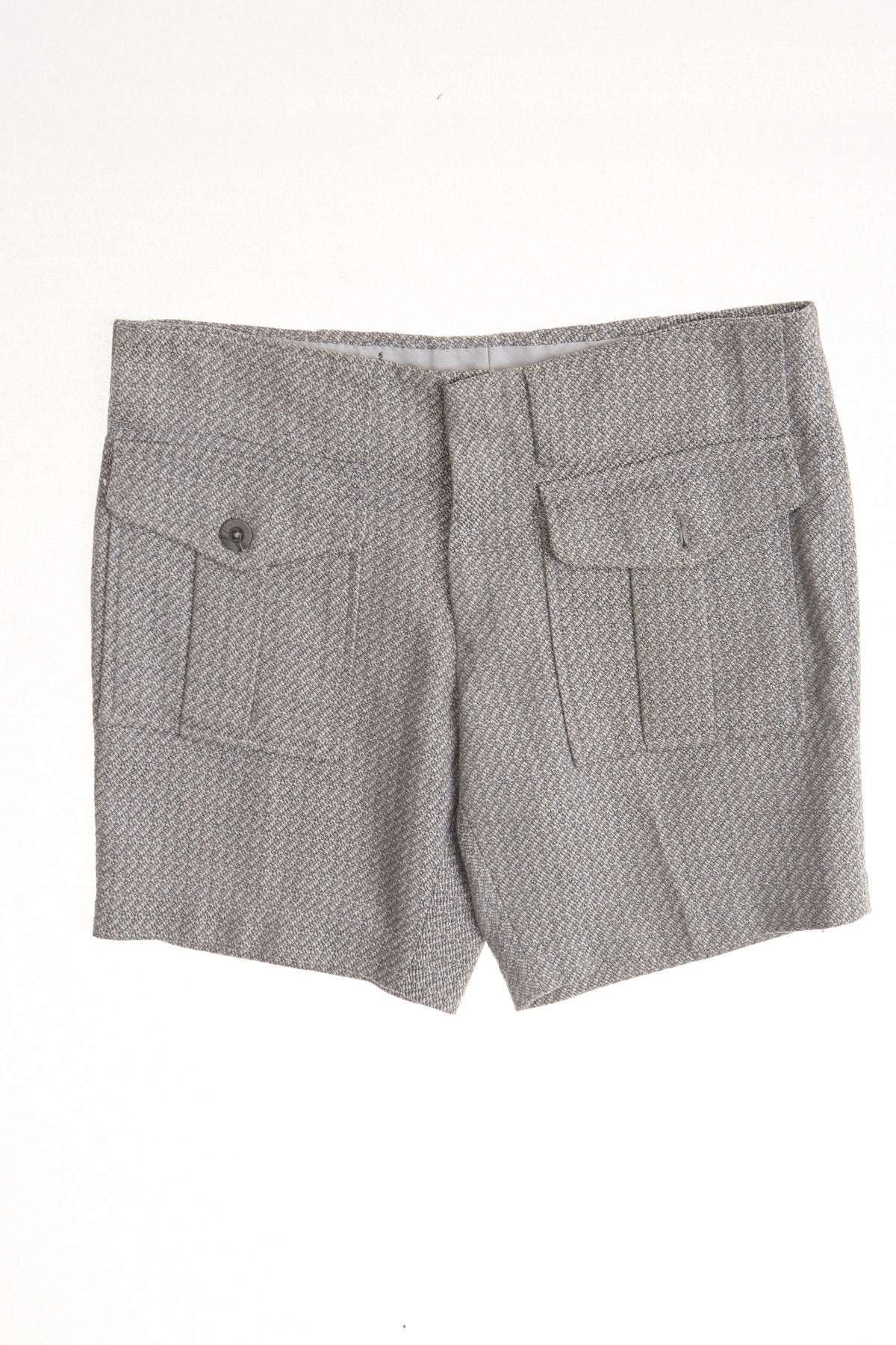 Levi's 70's poly gray short bermuda casual mod front pockets