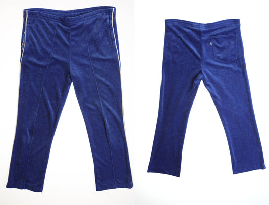 Levi's terrycloth olympic games blue athletic pants men jogging 70's 80's usa