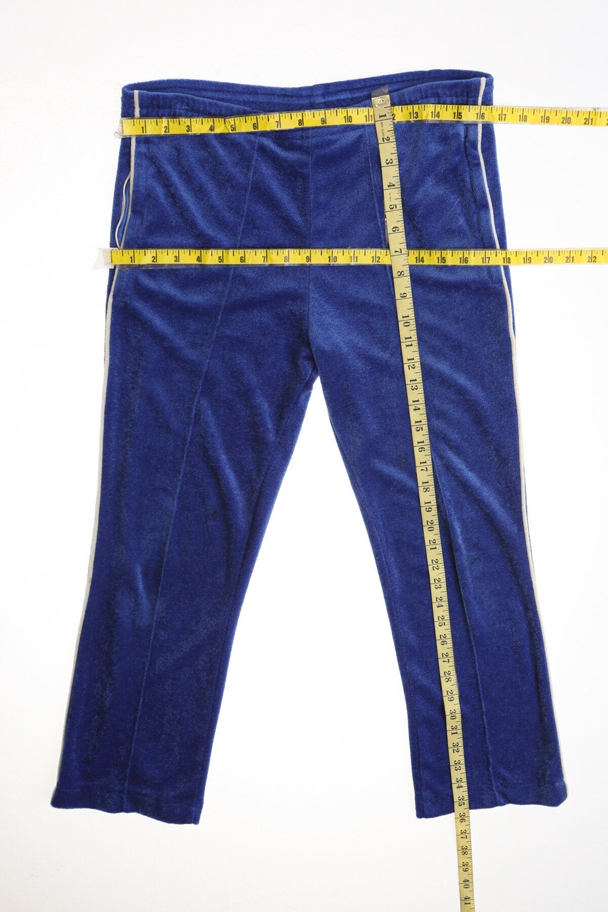 Levi's terrycloth olympic games blue athletic pants men jogging 70's 80's usa