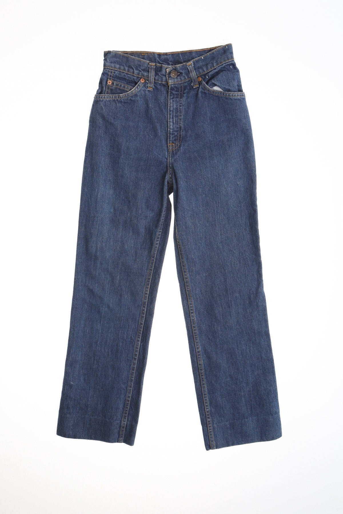 Vintage levi's 70's denim pants orange tab jeans women bell bottom 26048 0214 san francisco made in usa