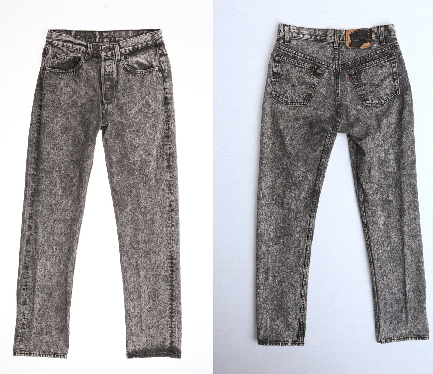 Vintage 501 levi's jeans 90's stonewashed black white men rare denim pants