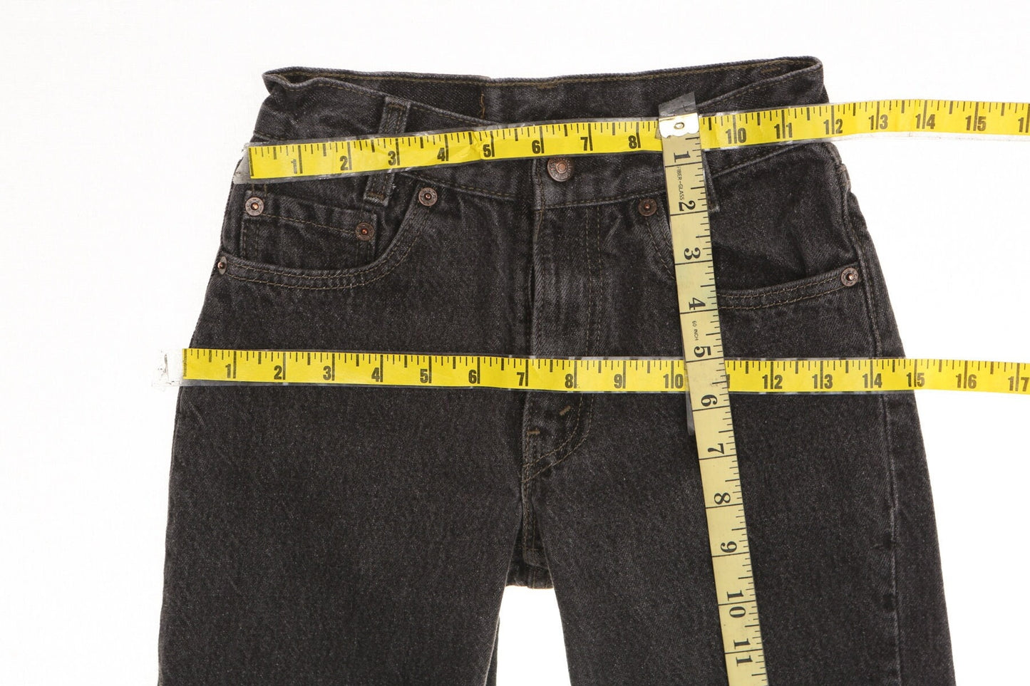 Vintage 501 slim black jeans levi's fit medium wash denim pants