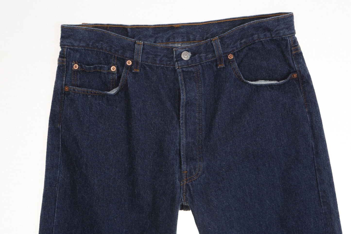 Vintage 501 levi's jeans denim pants western blue dark wash made in usa men