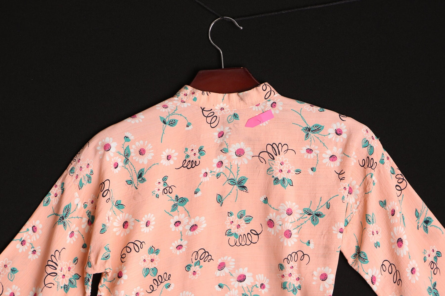 Vintage cheongsam dress mandarin floral print pink chinese summer