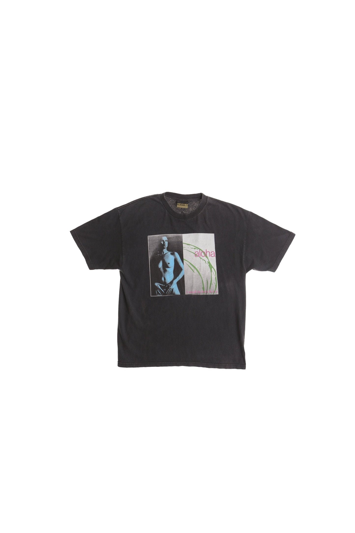 Aloha graphic i used to love her music vintage shirt boby naked surfer surfing hawaii