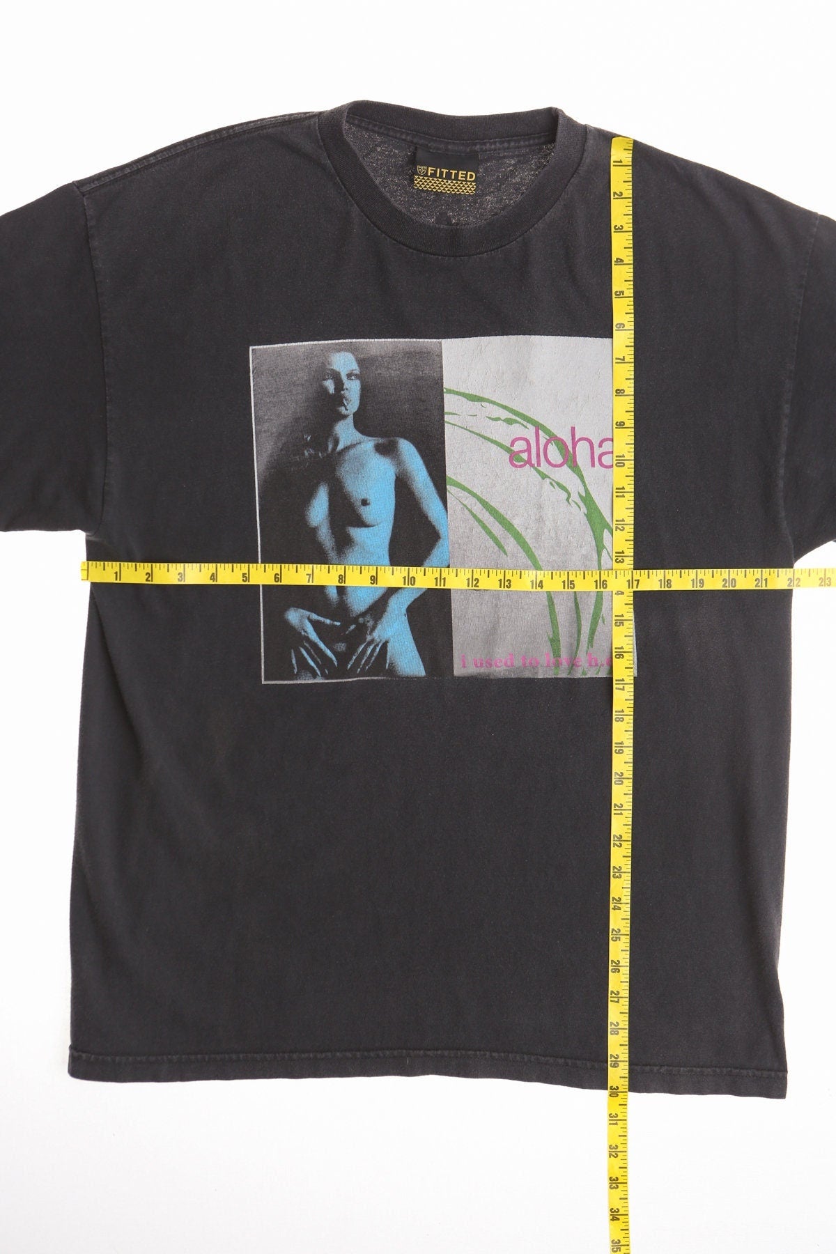 Aloha graphic i used to love her music vintage shirt boby naked surfer surfing hawaii