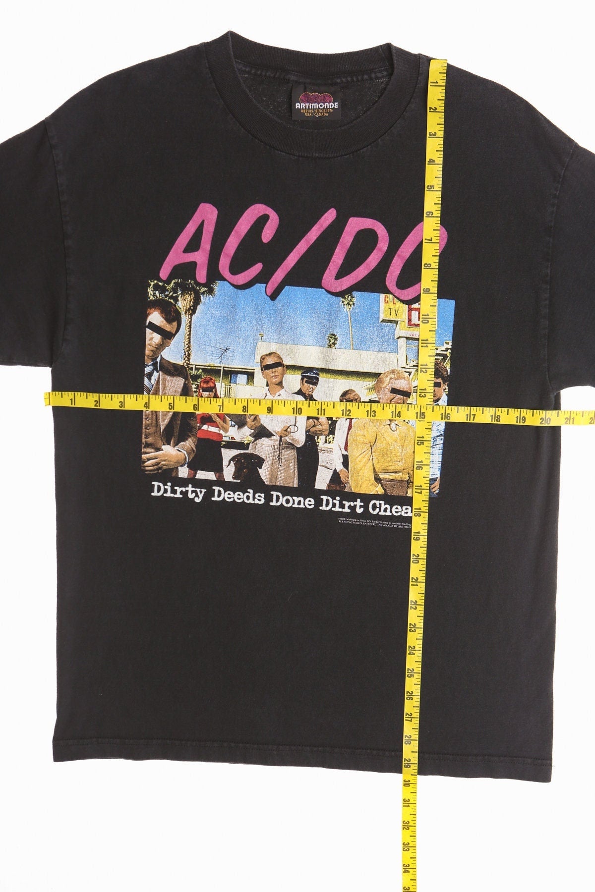 Vintage rock ac dc t-shirt 90's artimonde dirty deeds