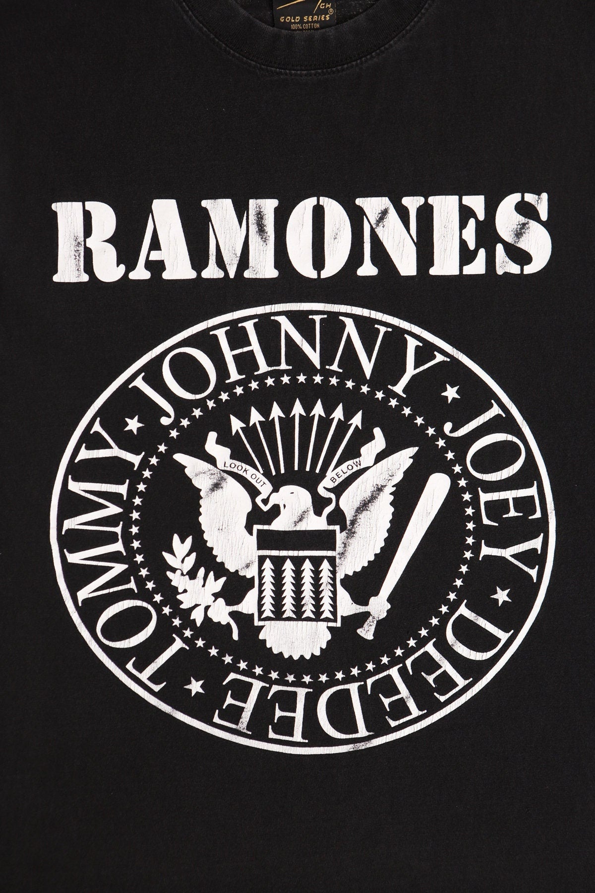 Vintage ramones rock shirt t-shirt black 90's medium band johnny joey tommy deedee