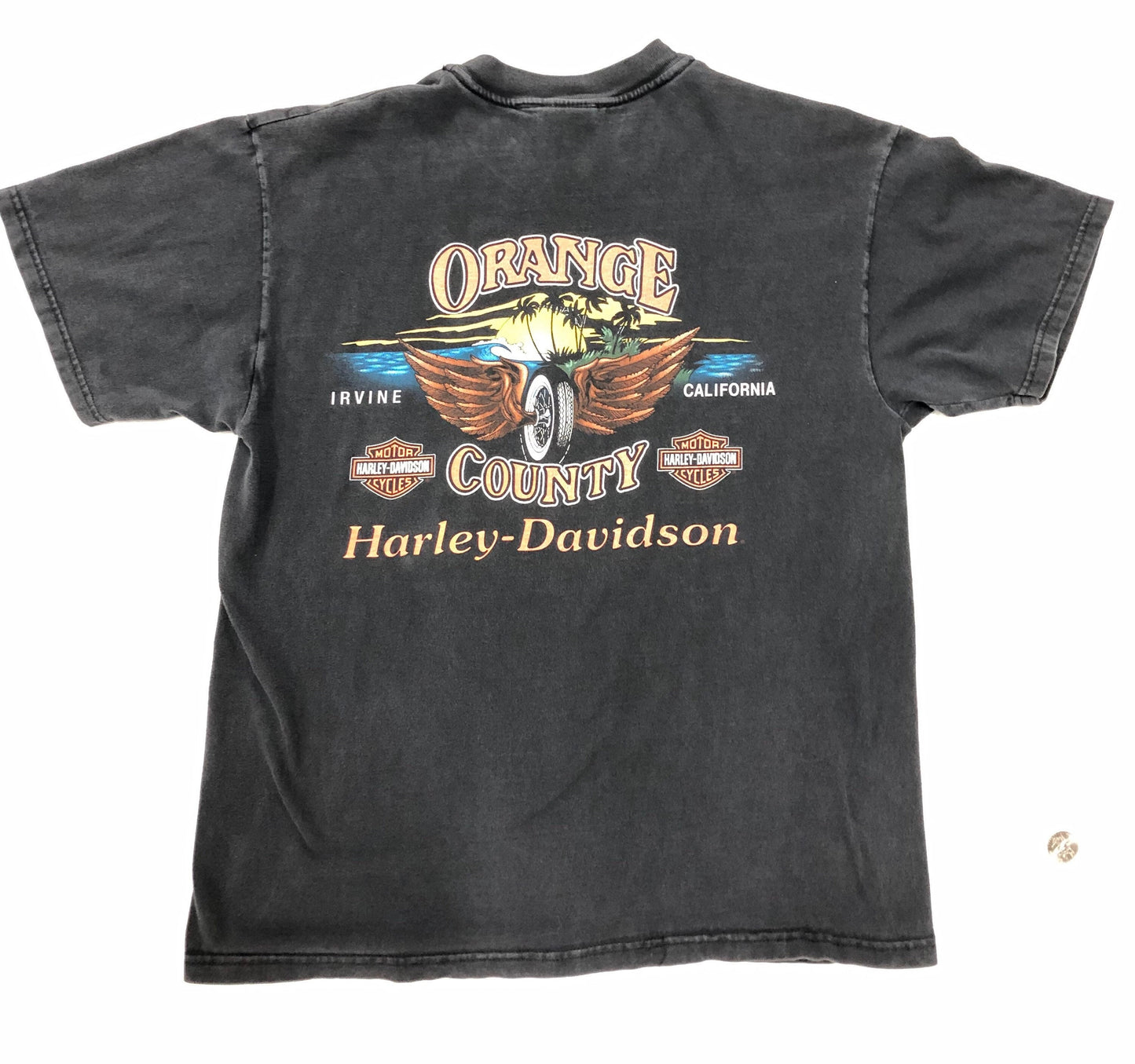 Black biker engine motorcycle hanes label irvine orange county twin cam 88 fathead t-shirt harley davidson