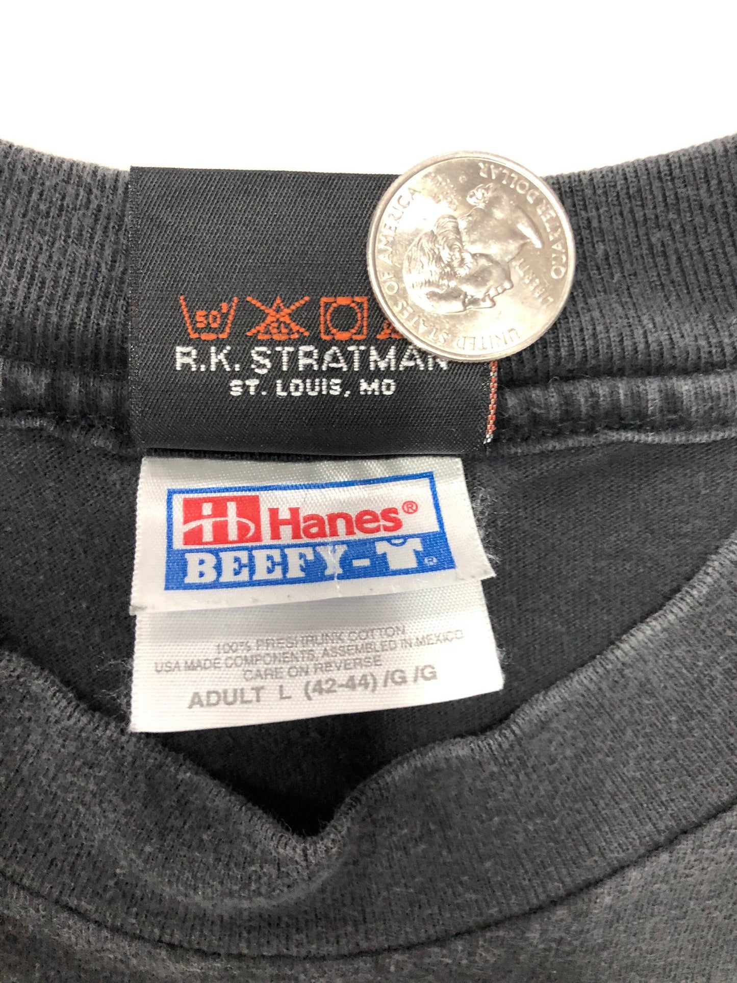 Black biker engine motorcycle hanes label irvine orange county twin cam 88 fathead t-shirt harley davidson