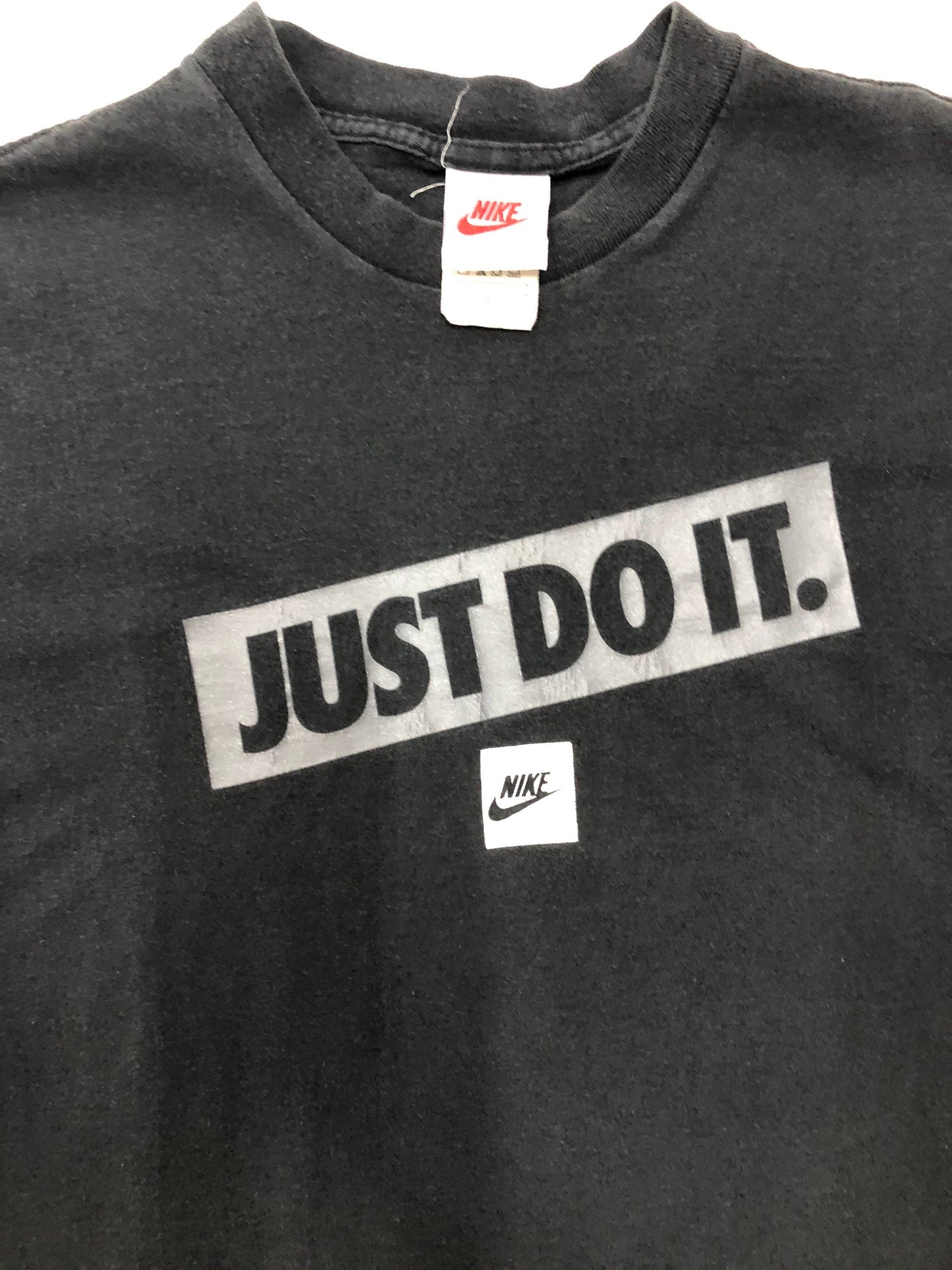 Rn 56323 made in usa just do it t-shirt black red fly vintage nike
