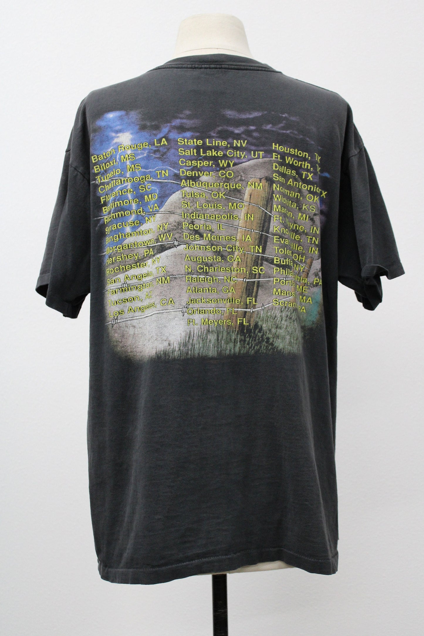 Country music tour little texas graphic t-shirt band black vintage rare usa