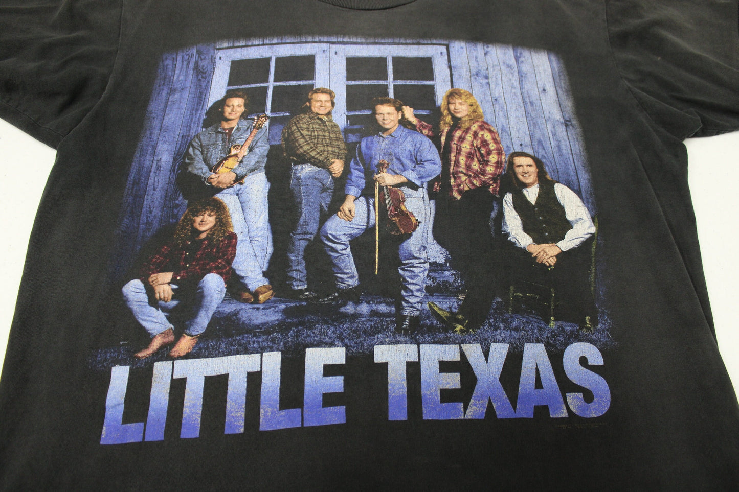 Country music tour little texas graphic t-shirt band black vintage rare usa