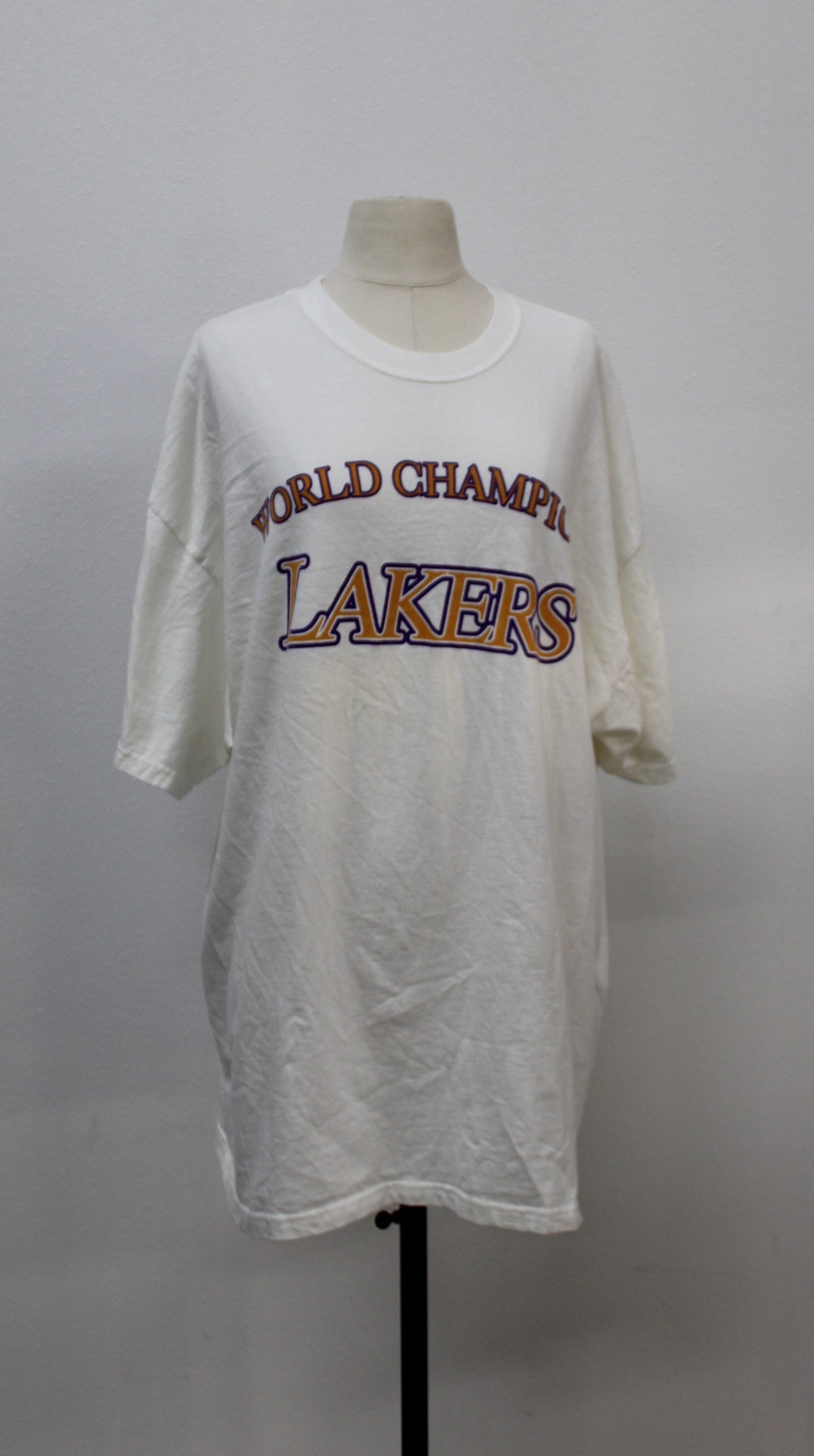 White los angeles lakers vintage rare superman spiderman 8 34 bryant o'neal ultimate challenege