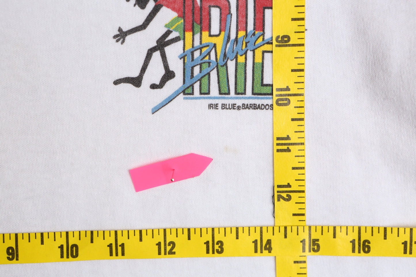 Bob marley vintage wake up and live irie blue music t-shirt white reggae fest 90's