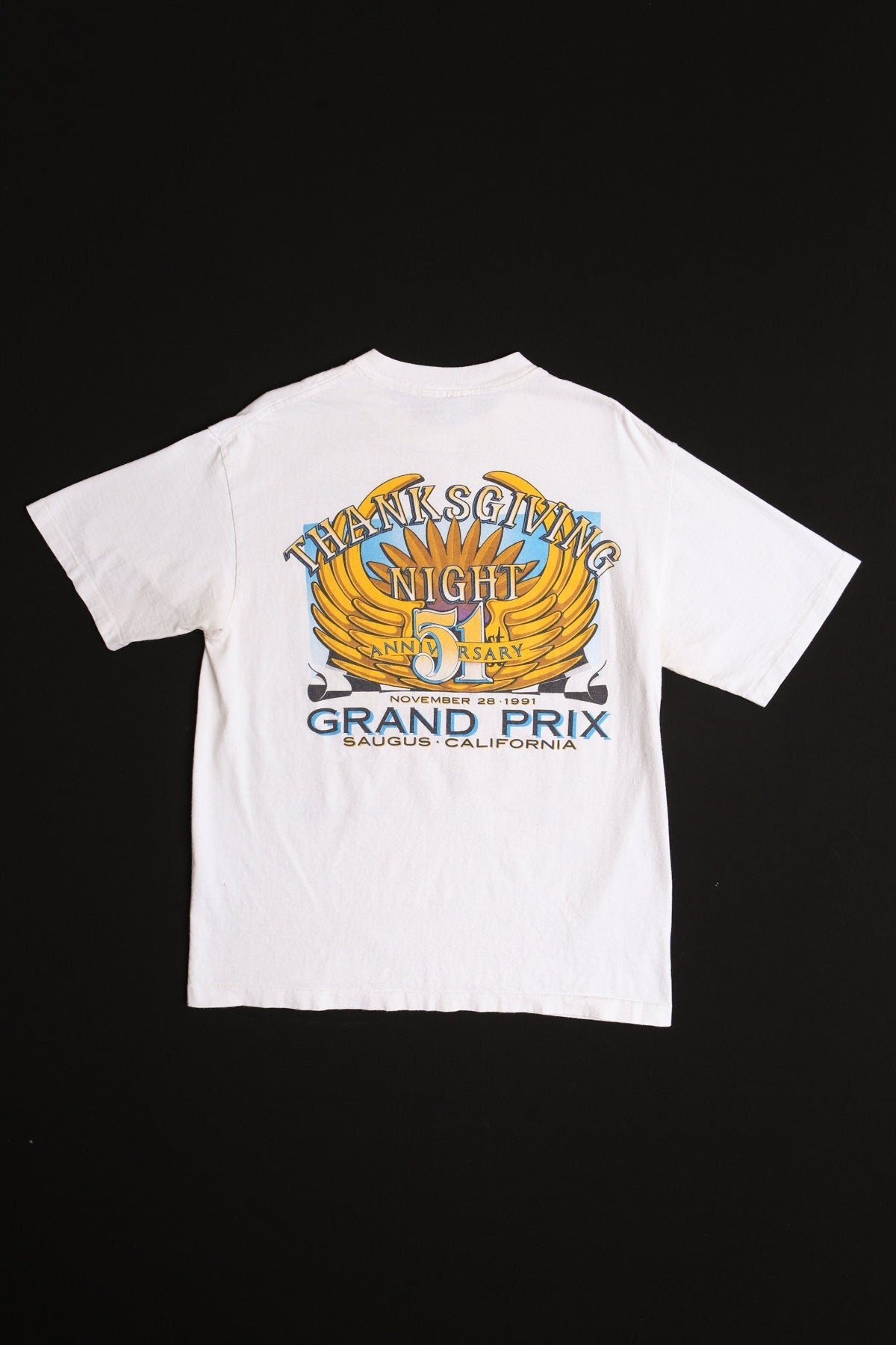 Vintage grand prix saugus california 1991 51 anniversary turkey night ascot racing desert made in usa 90's