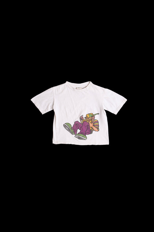 Vintage y2k bugle boy graphic shirt white street l 2000 90's