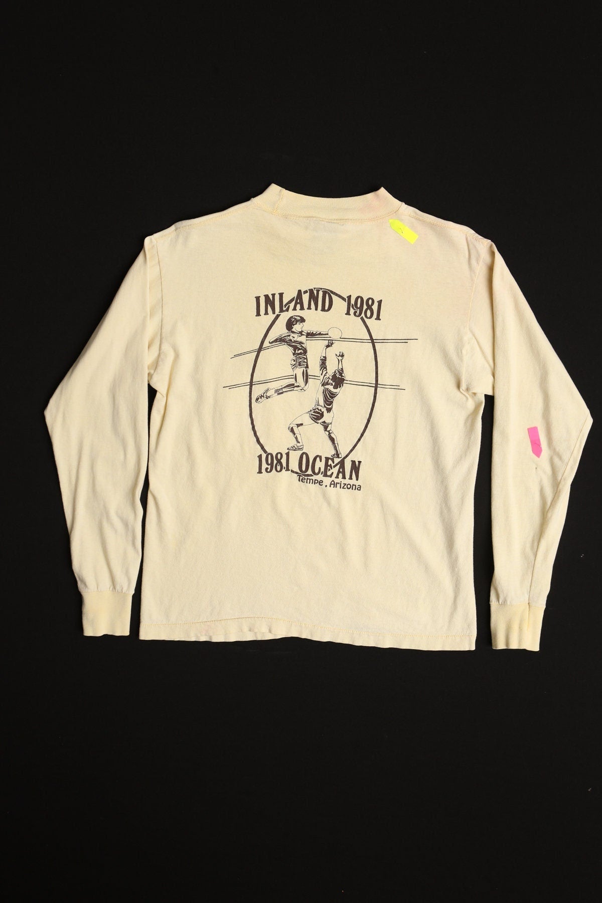 Vintage volleyball 1981 inland ocean biege 80's tempe arizona champion tournament