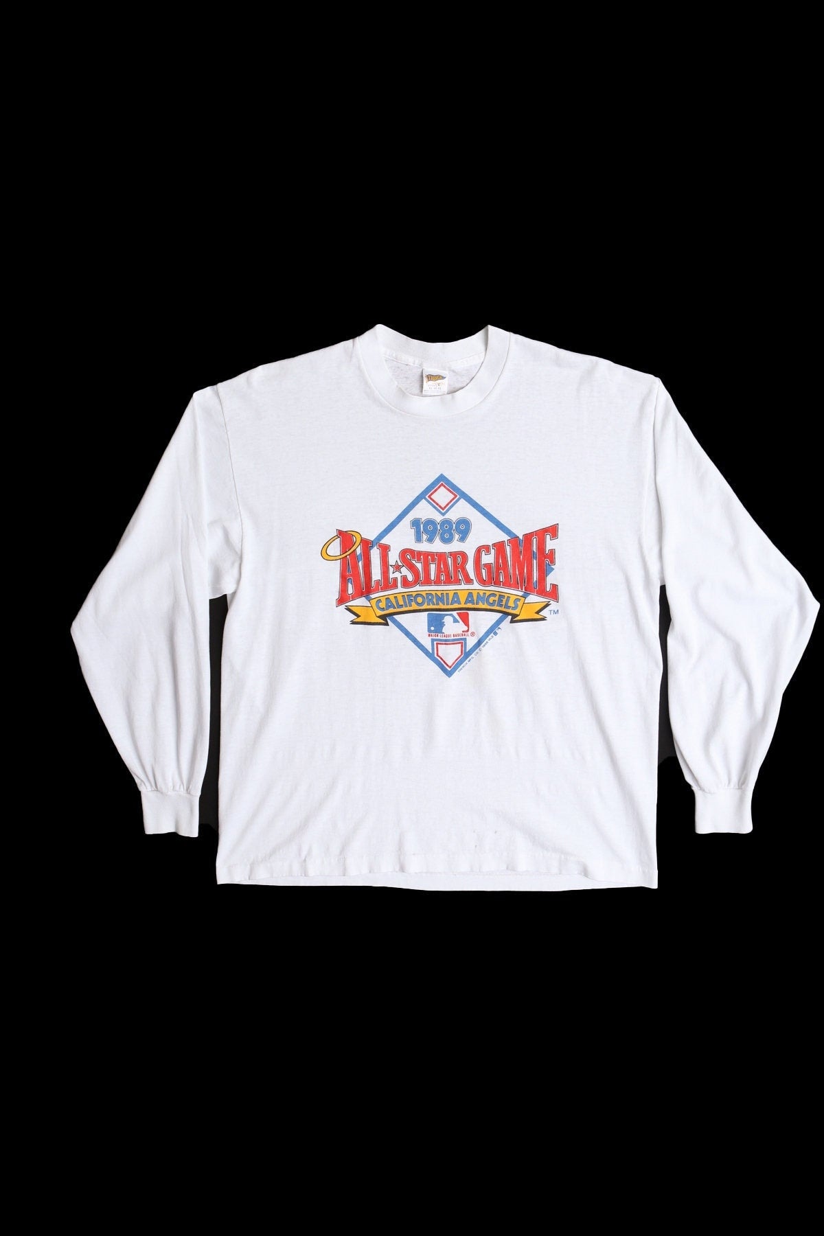 Vintage Baseball Graphic T-shirt - 1989 Allstar Game Print - Estimated Era 1980's - 1990's