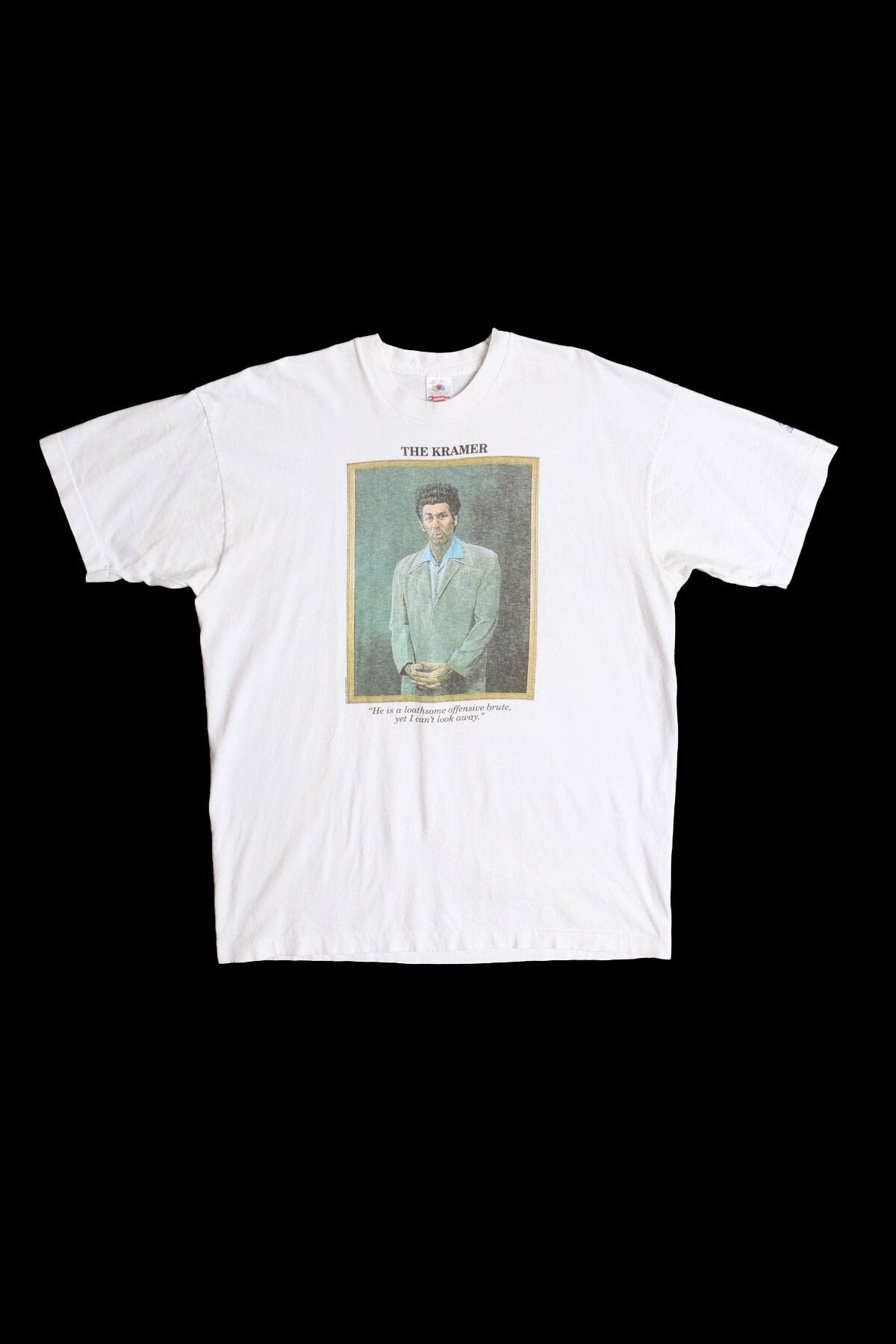 Vintage seinfeld the kramer 90's show graphic t-shirt white xxl