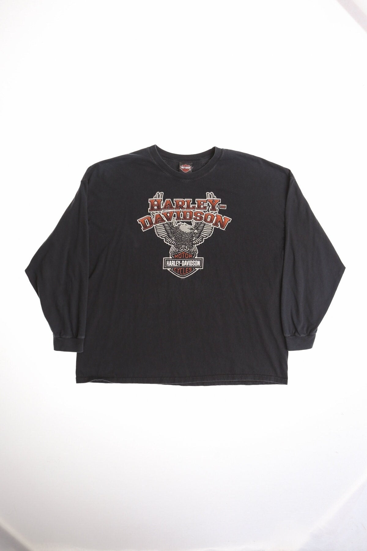 Harley davidson corona california shop shirt black long sleeve biker motorcycles