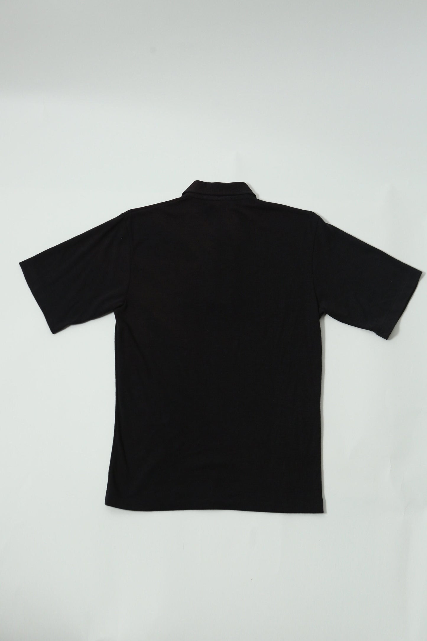 Vintage 50's 60's button up short sleeve casual shirt men rockabilly black front pocket