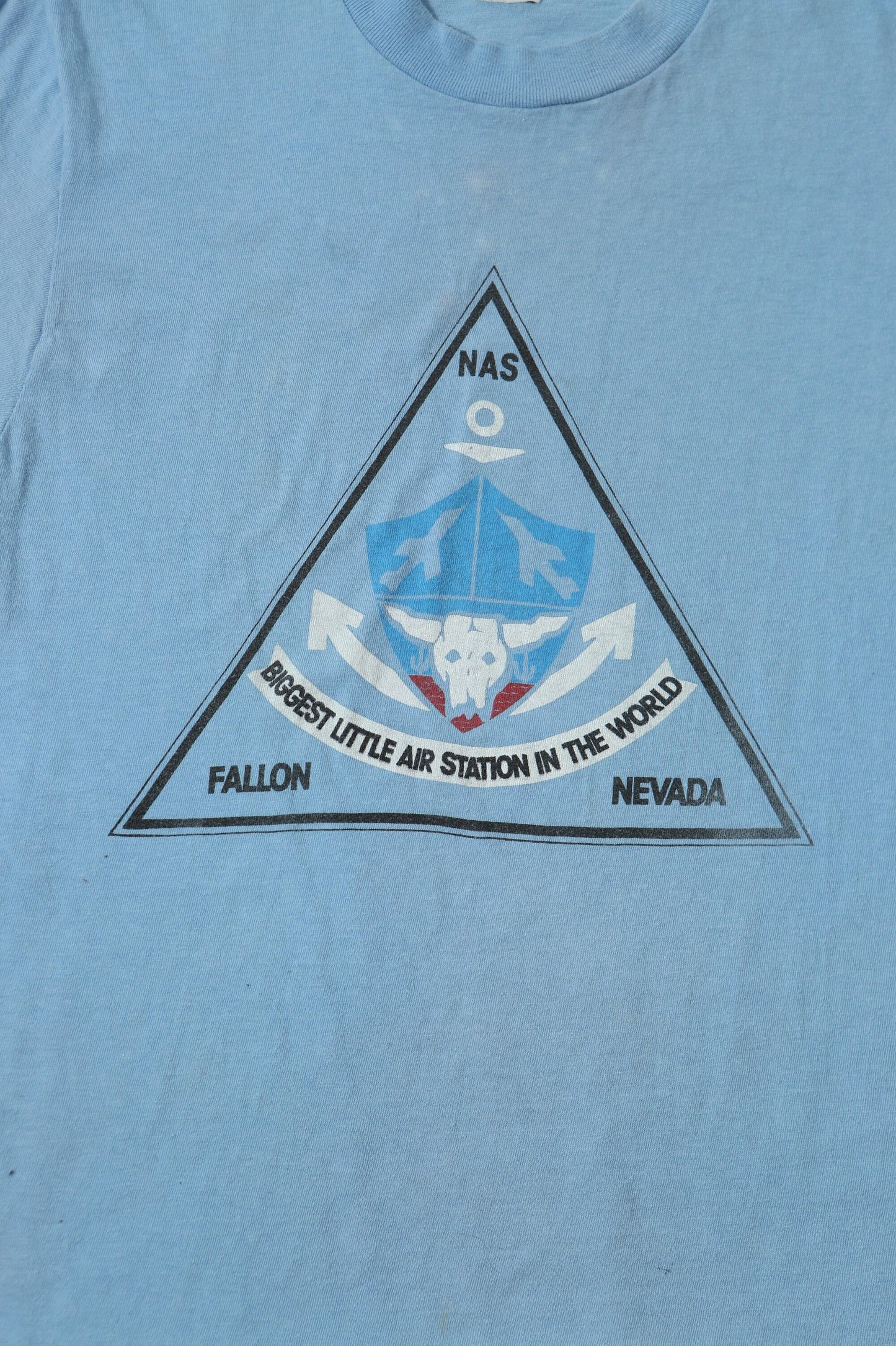 Vintage t-shirt fallon nevada 70's nas naval air station military us navy training facility made in usa