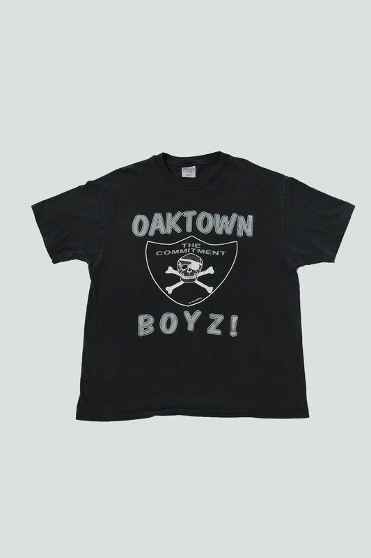 Oakland rairders oaktown boyz vintage t-shirt black nfl football just win baby