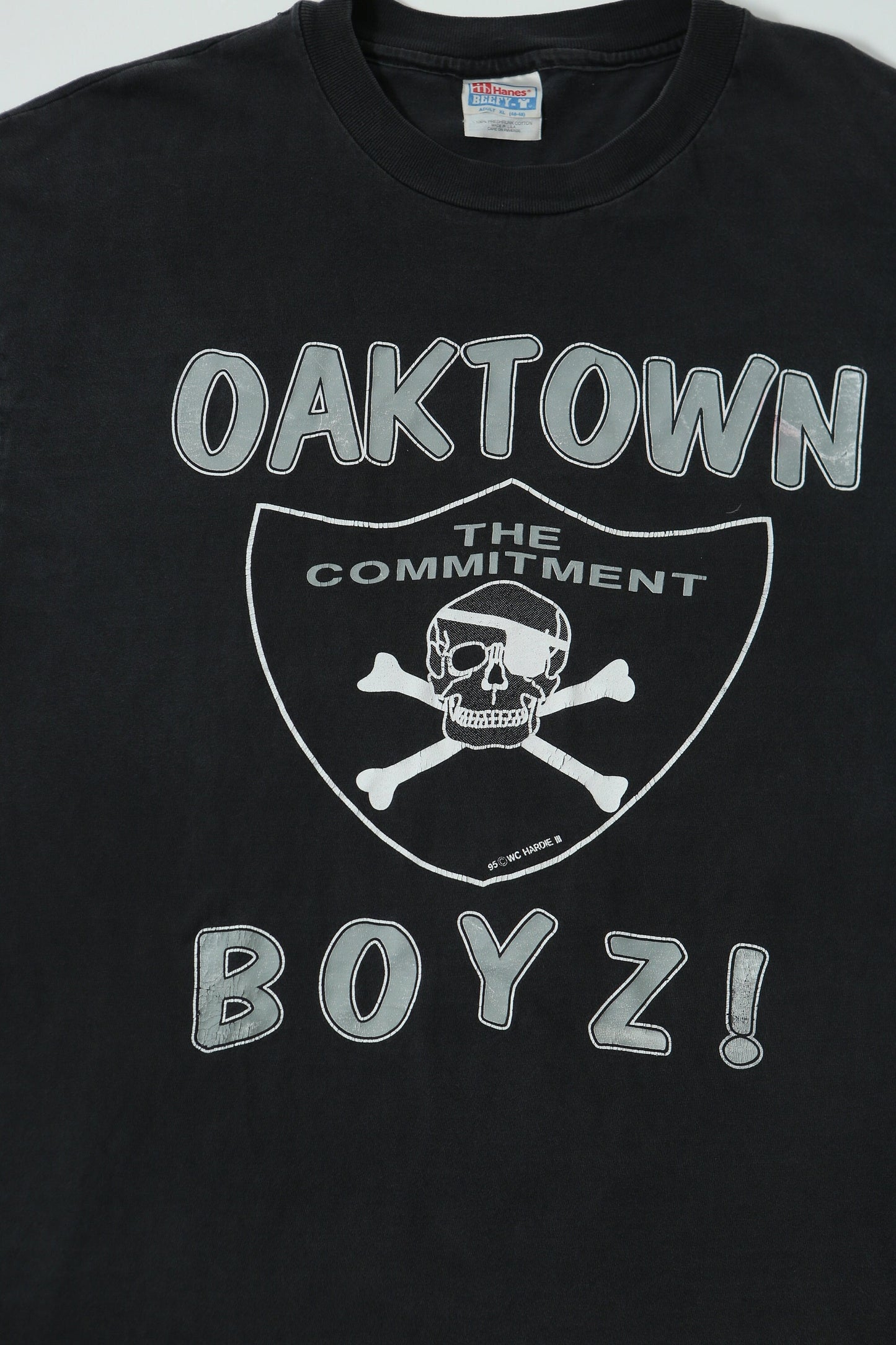 Oakland rairders oaktown boyz vintage t-shirt black nfl football just win baby