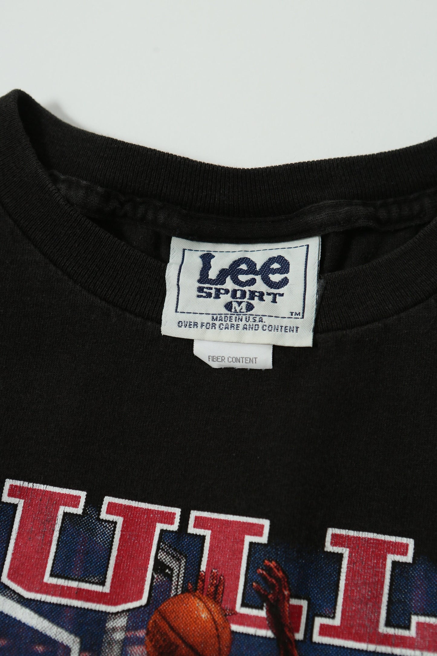 Chicago nba vintage graphic t-shirt bulls black basketball size medium made in usa