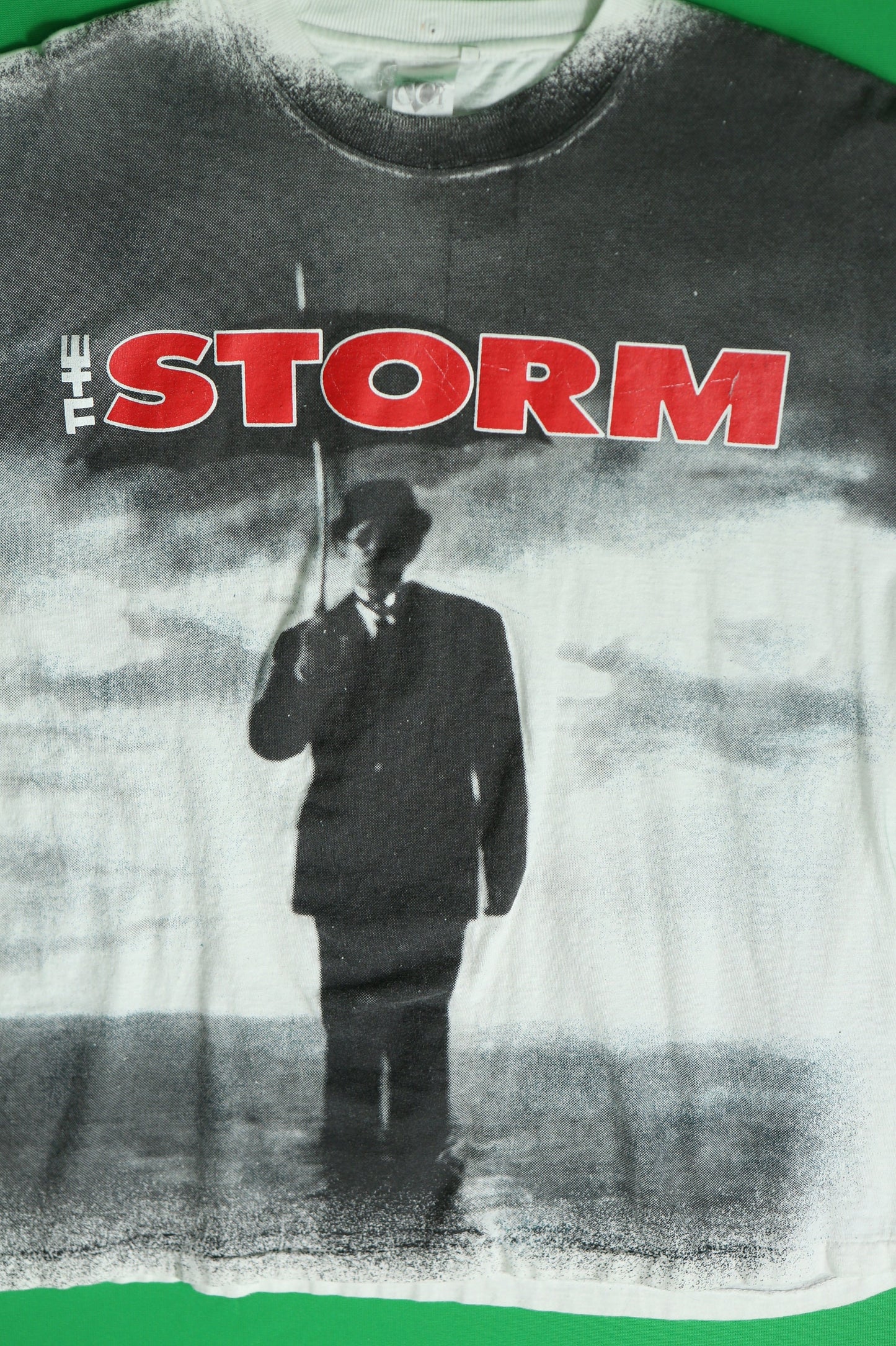 The storm vintage graphic t-shirt white black