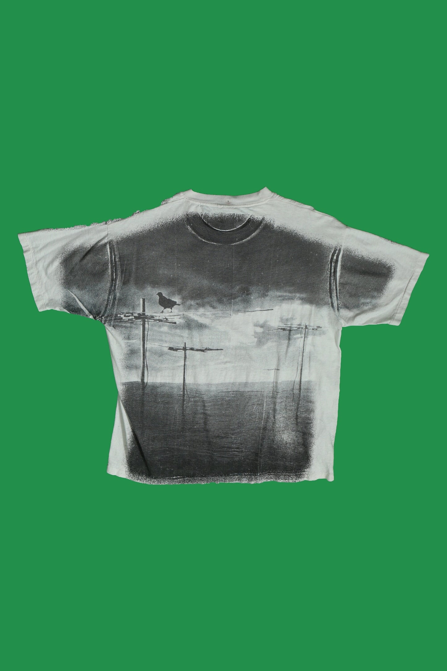 The storm vintage graphic t-shirt white black