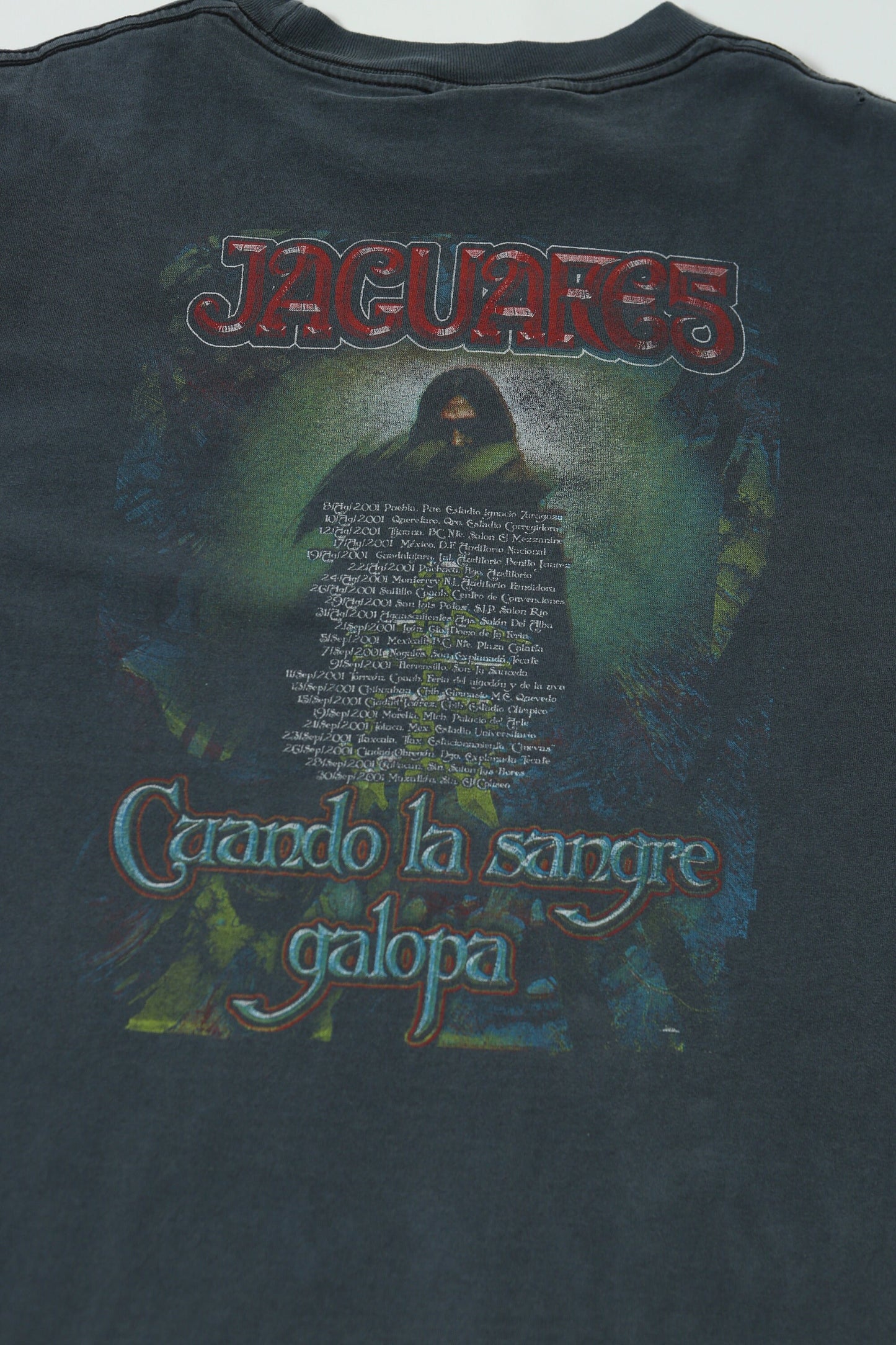 Jaguares rock t-shirt mexican band cuando la sangre galopa vintage xl