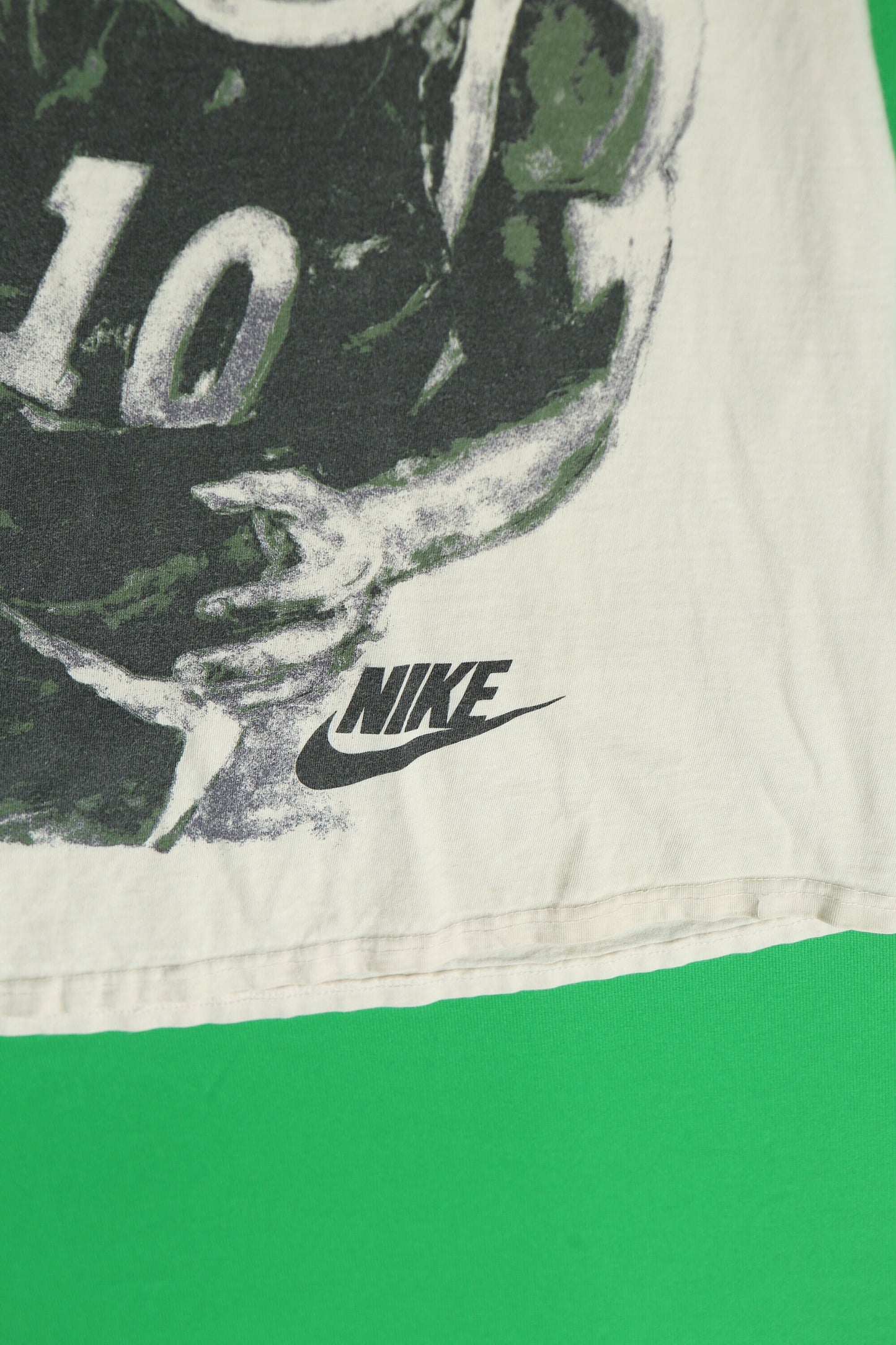 Nike vintage t-shirt white basketball michael jordan 10 hardway nba