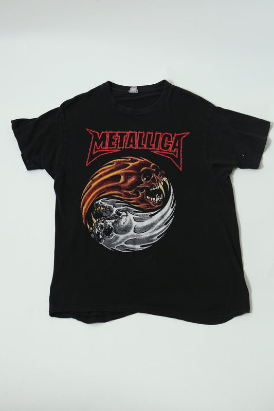 Metallica vintage black t-shirt rock band metal skull