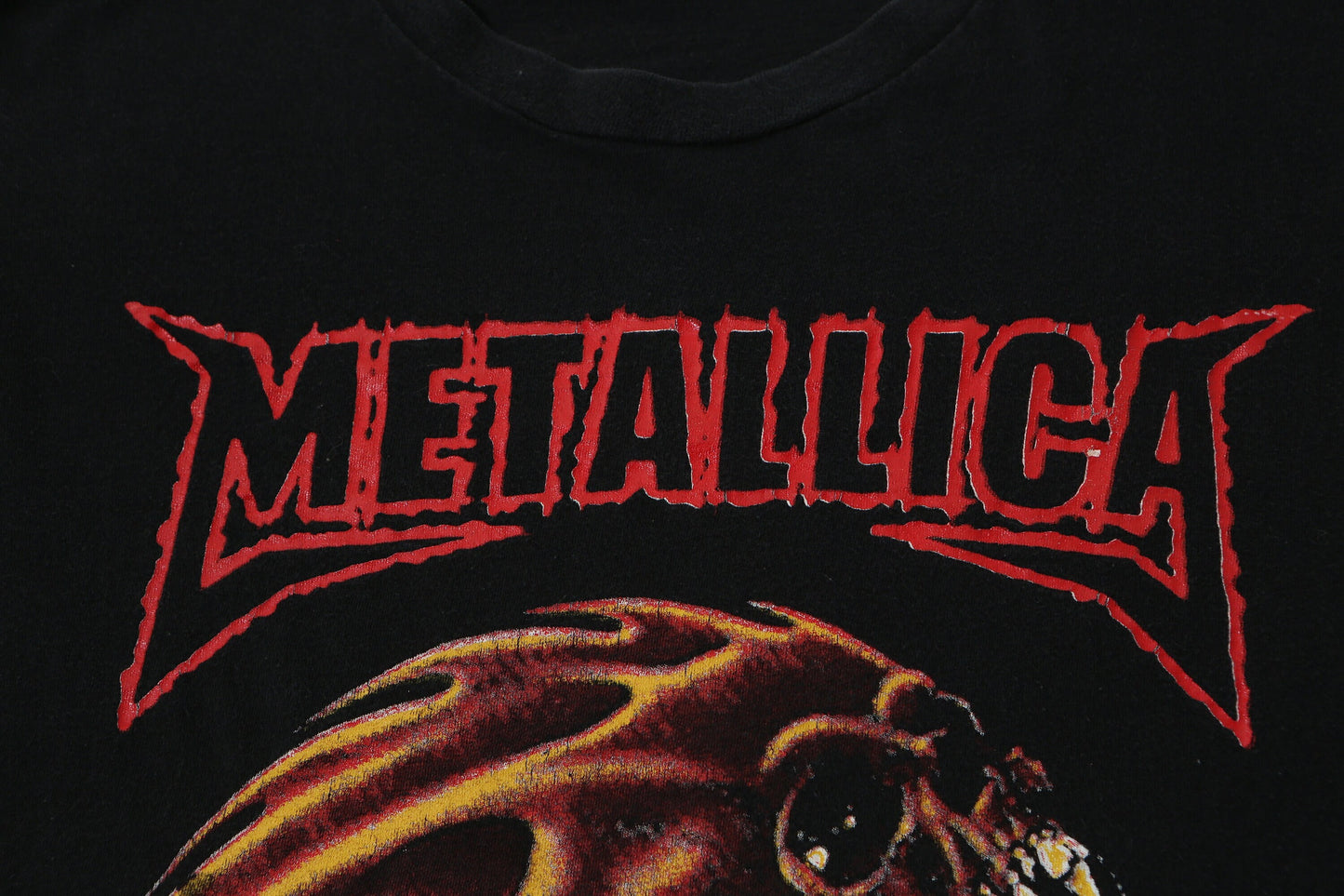 Metallica vintage black t-shirt rock band metal skull