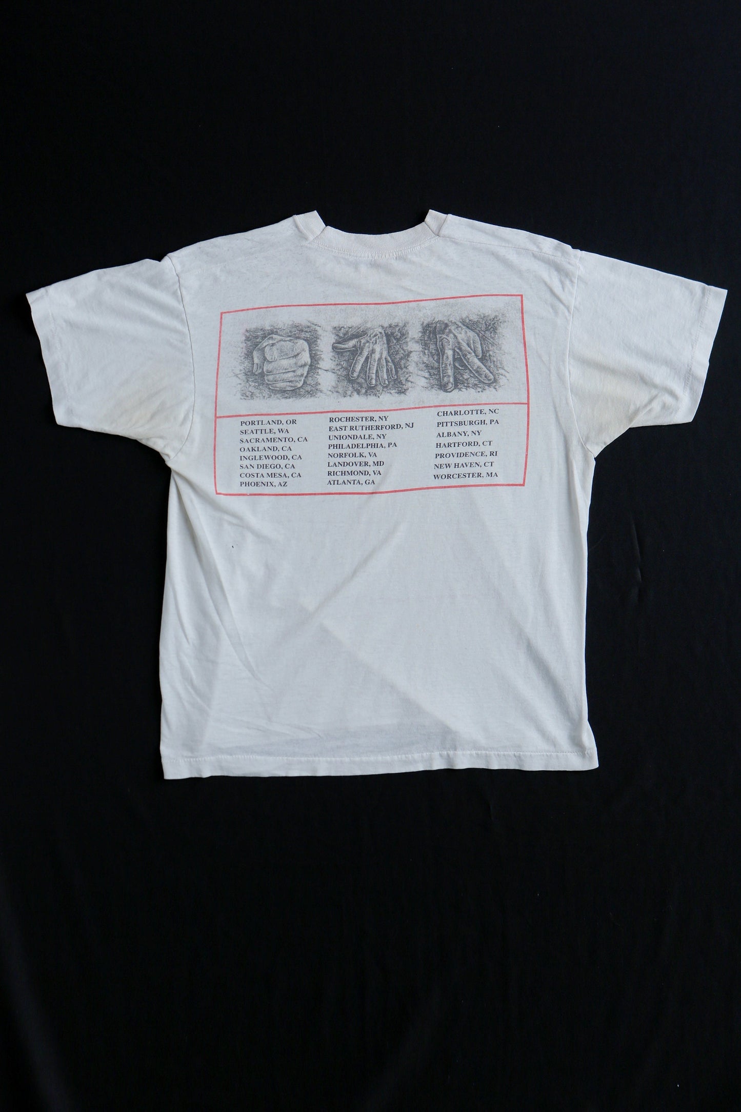 Rush vintage t-shirt 1990 presto rabbits magic hat