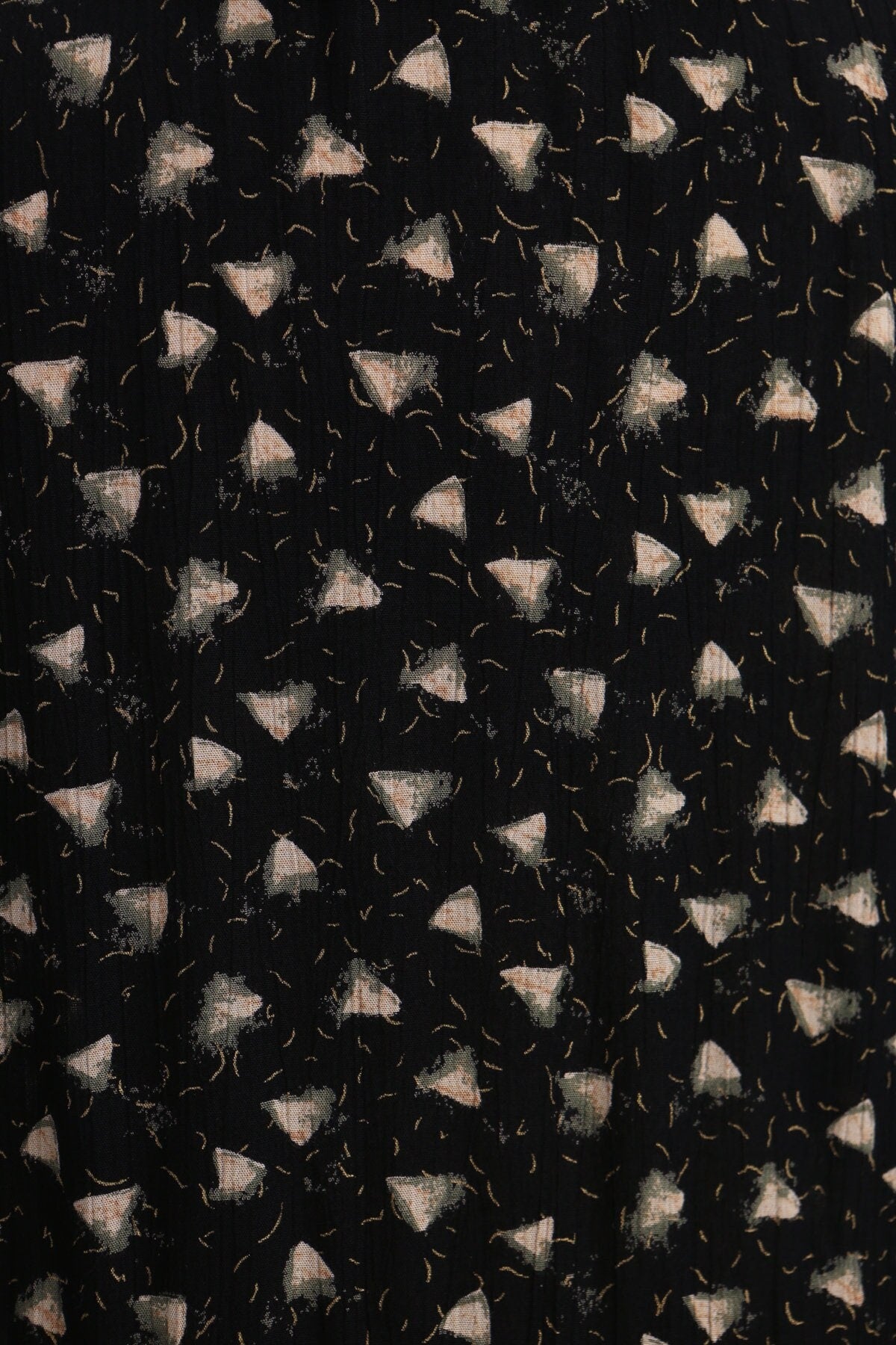 Vintage summer print dress black button 90's clousure rayon