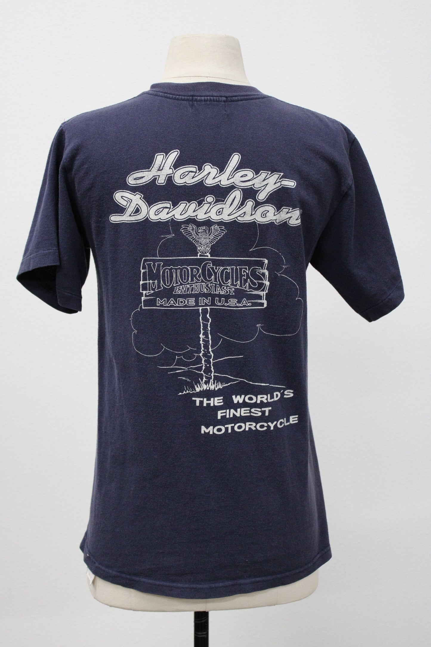 Harley davidson graphic t-shirt motorcycles biker vintage 1093 made in usa