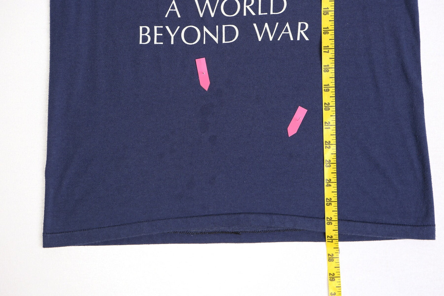 Vintage planet earth world war build 70's blue save enviroment no