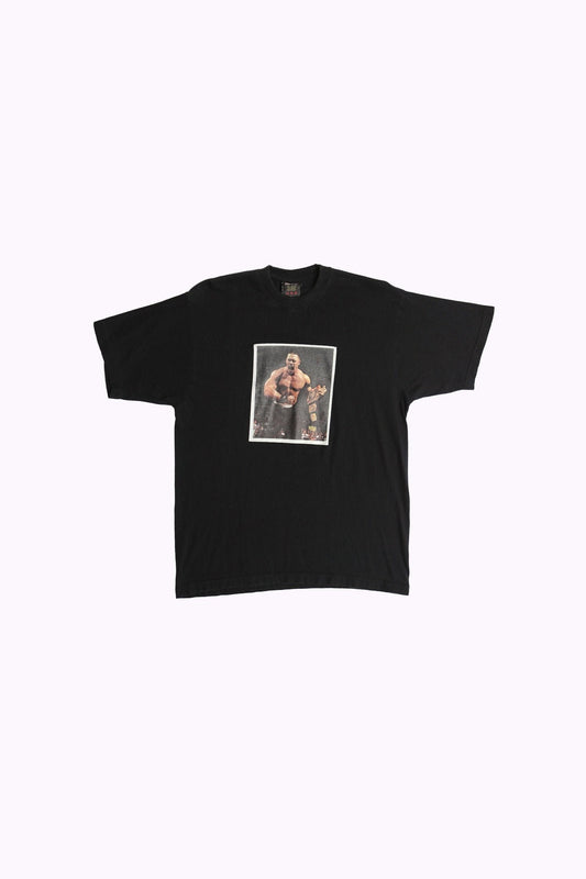 John cena wrestling black iron print graphic t-shirt wwe