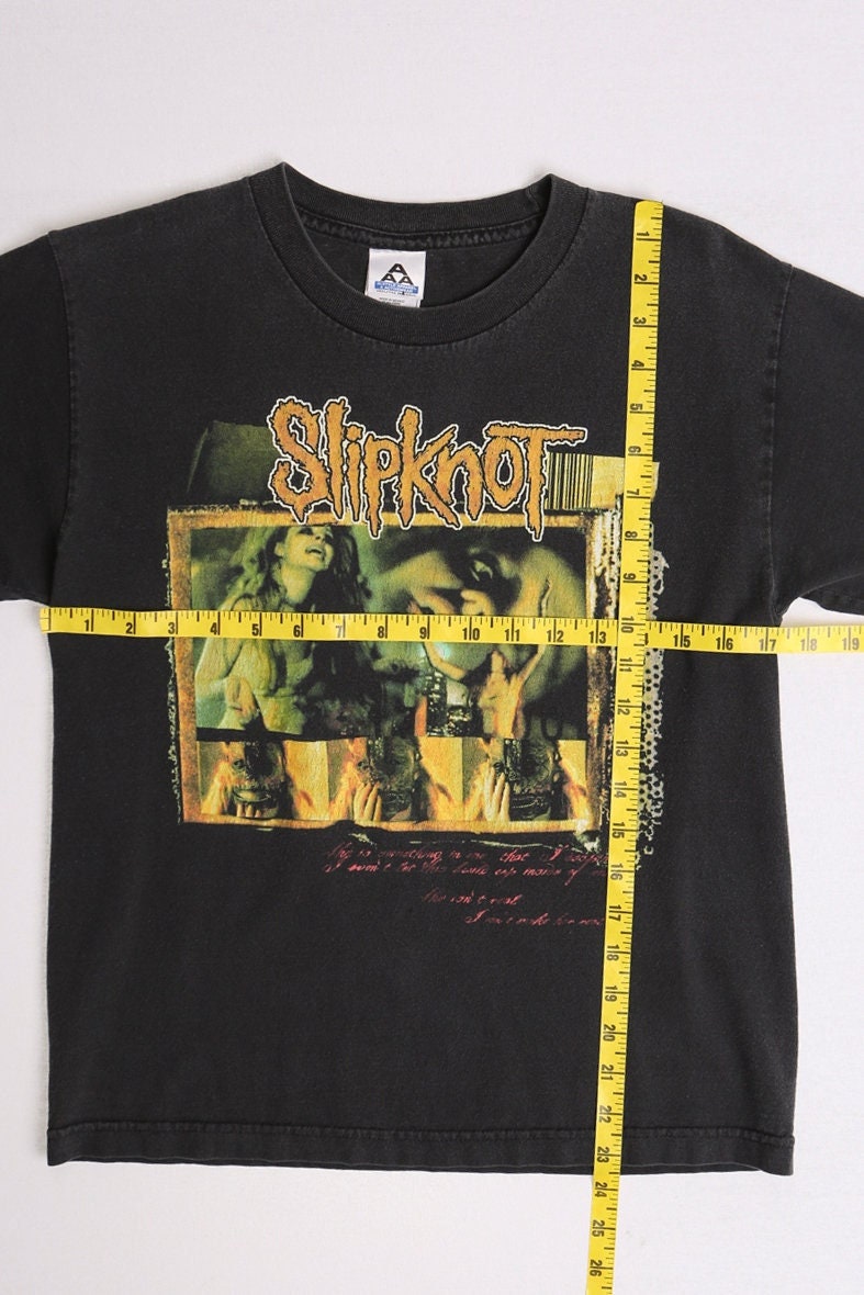 Vintage slipknot rock t-shirt black band large